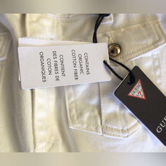 🆕GUESS WHITE DENIM HIGH RISE FLARE(Sz 28 & 29) - Picture 9 of 16